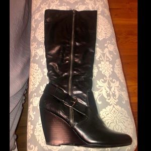 Nine West wedge boots